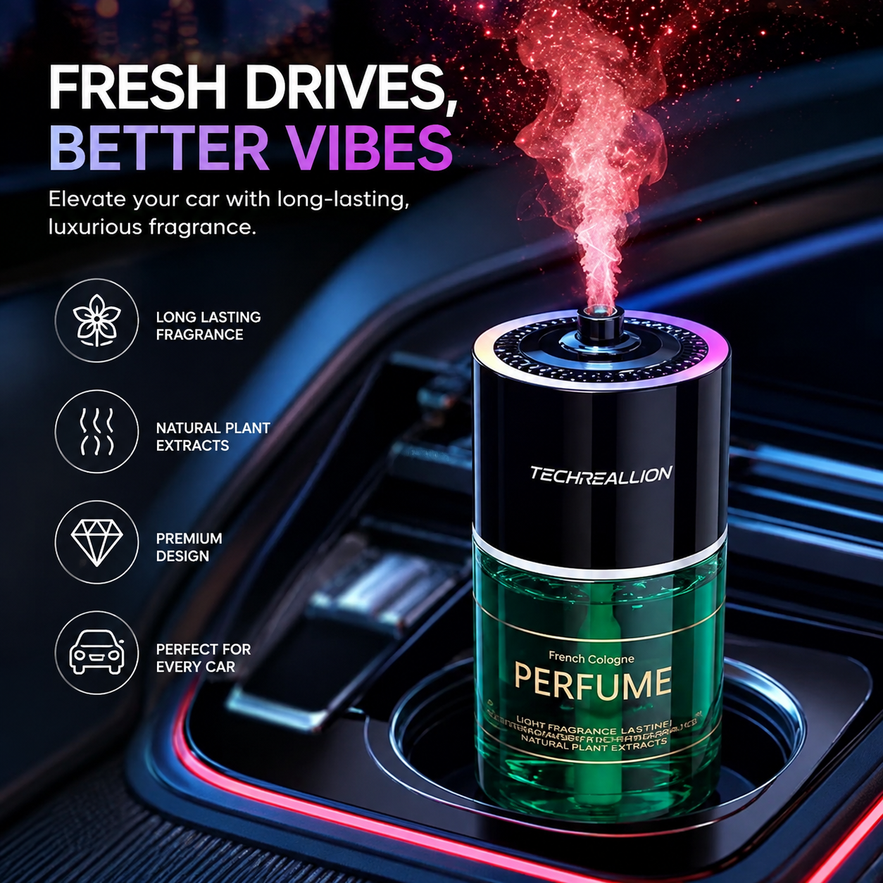 Techreallion Car Perfume – Stylish Fragrance for Your Car