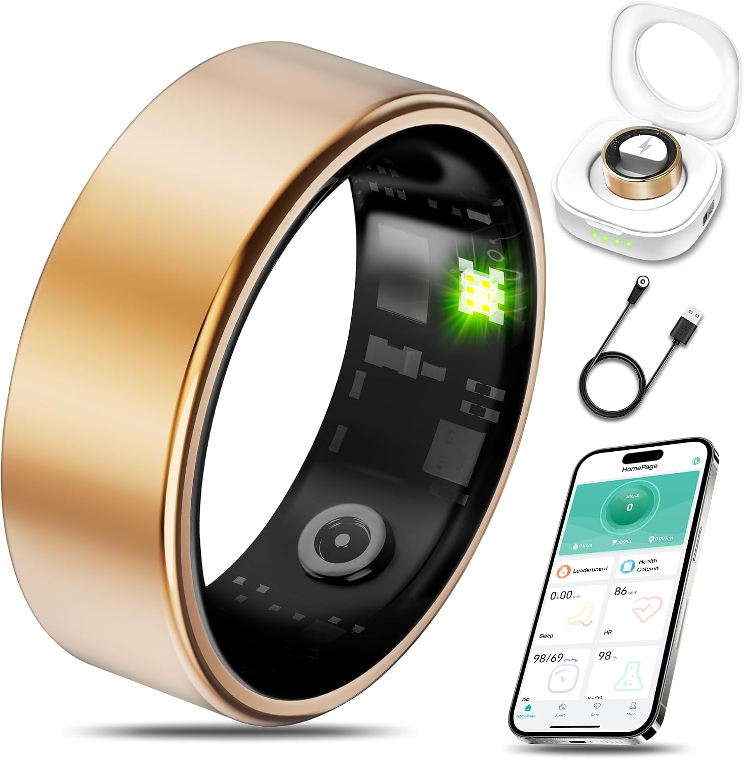 Smart Health Ring Fitness Tracker for Men & Women