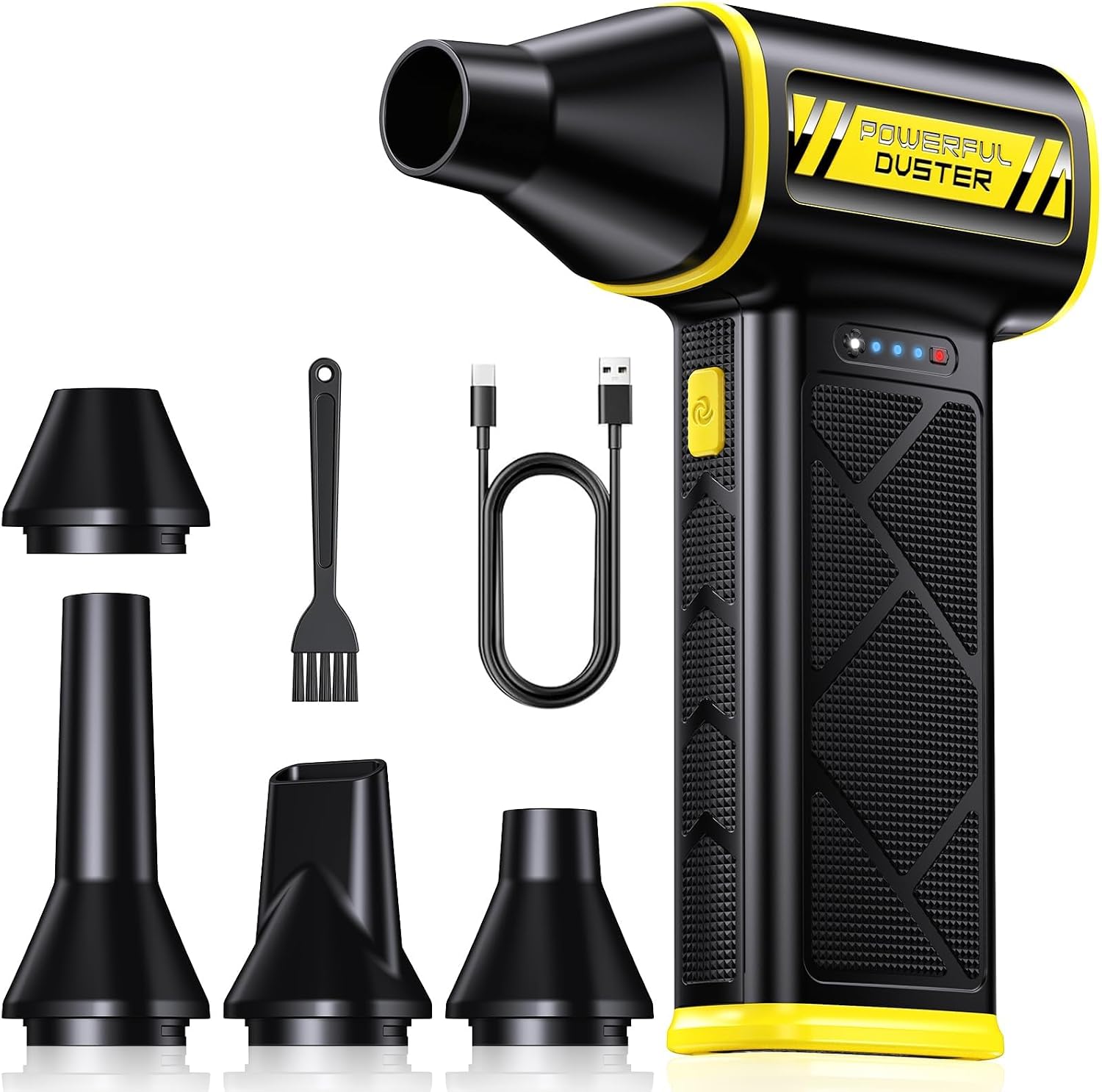 HolyPoint 110,000 RPM Electric Air Duster – Powerful Cordless Cleaning Tool