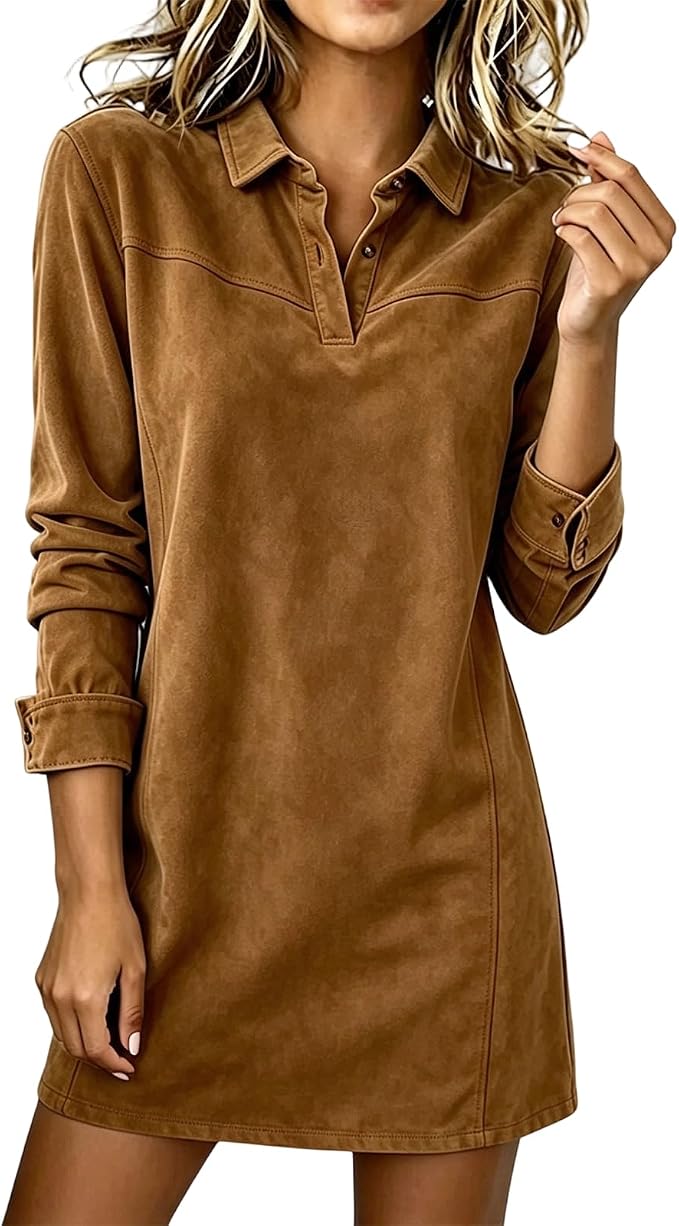 Women’s Faux Suede Mini Dress